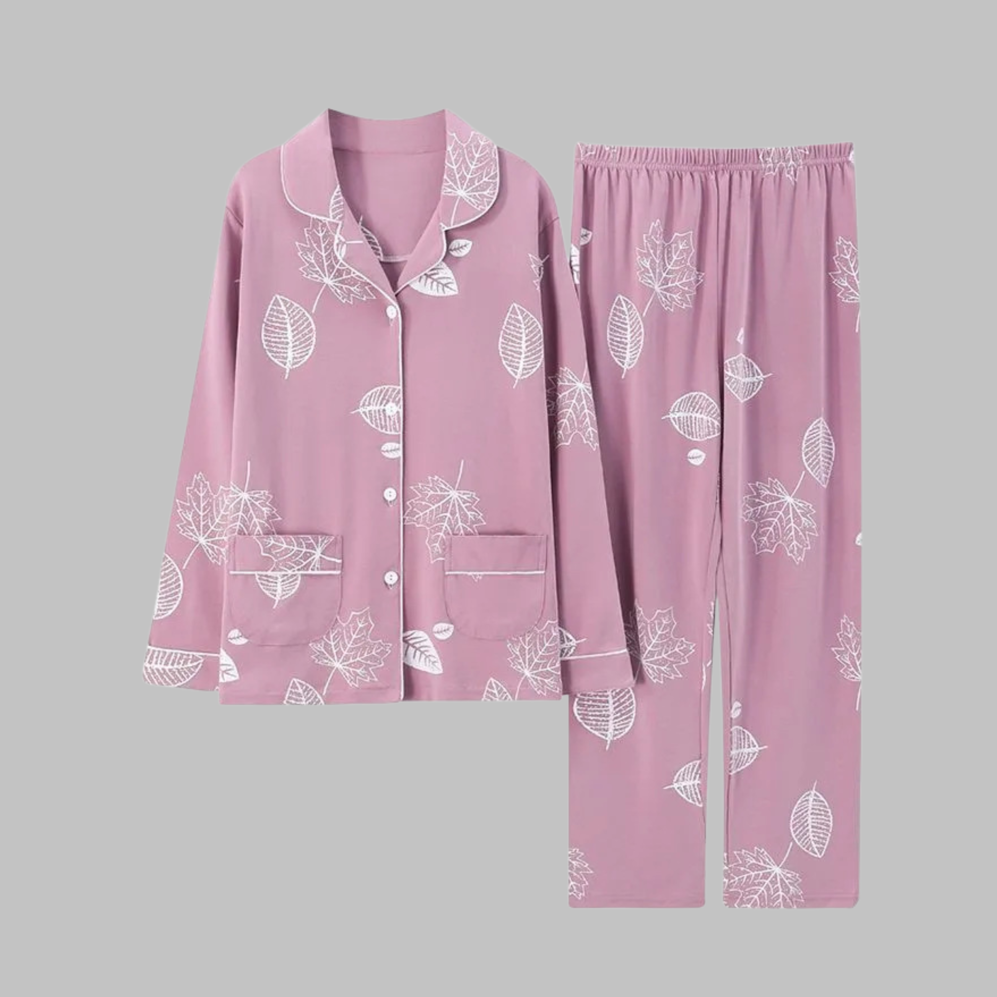 COSIMA™ - Cozy Long Sleeve Top and Pants Loungewear Set