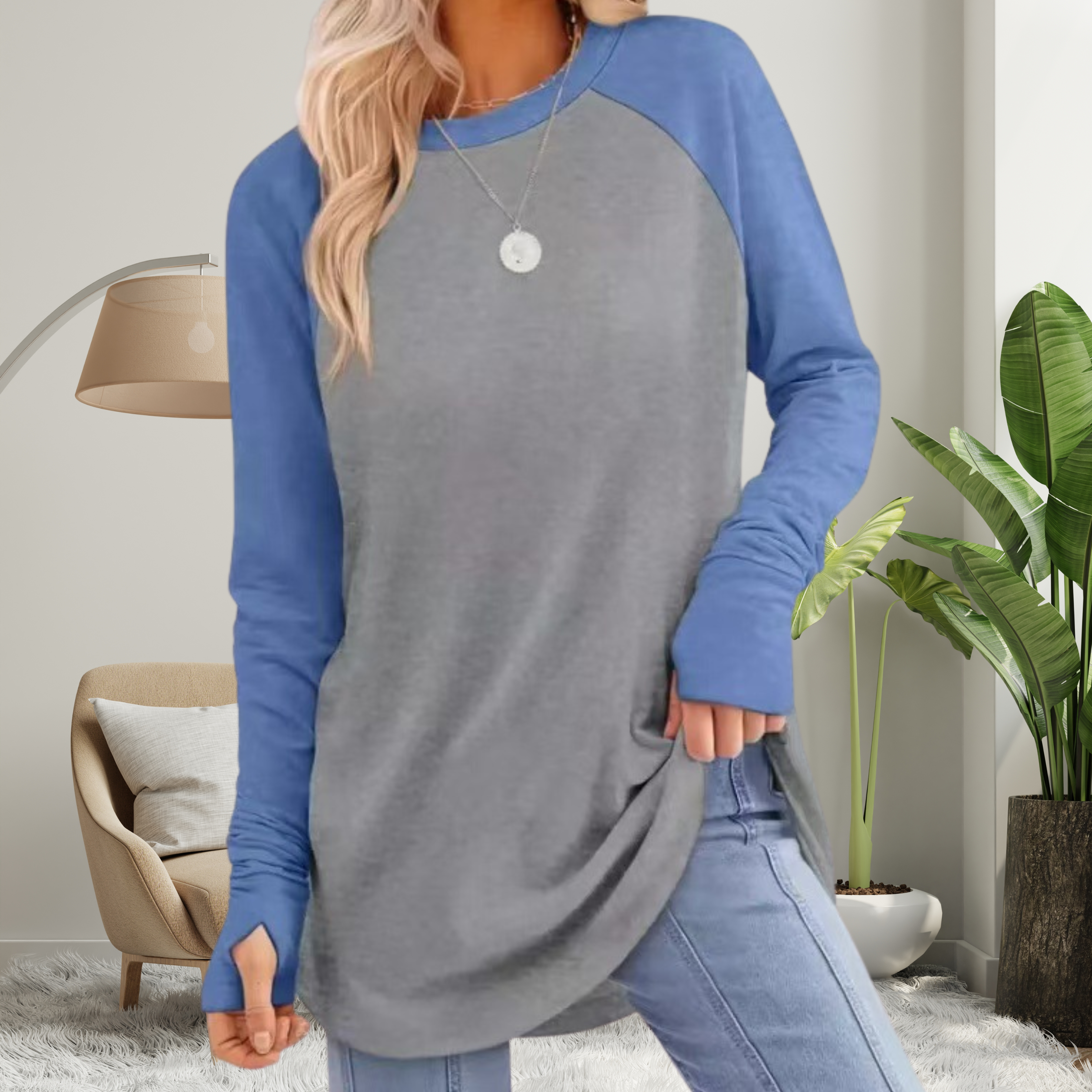 STELLAN™ - Casual Long Sleeve Thumb Hole Top