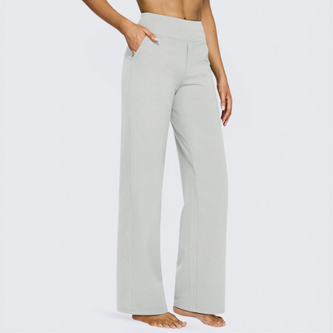 WHITNEY™ - Comfortable High-Waist Wide Leg Pants for Yoga and Outdoor Fun