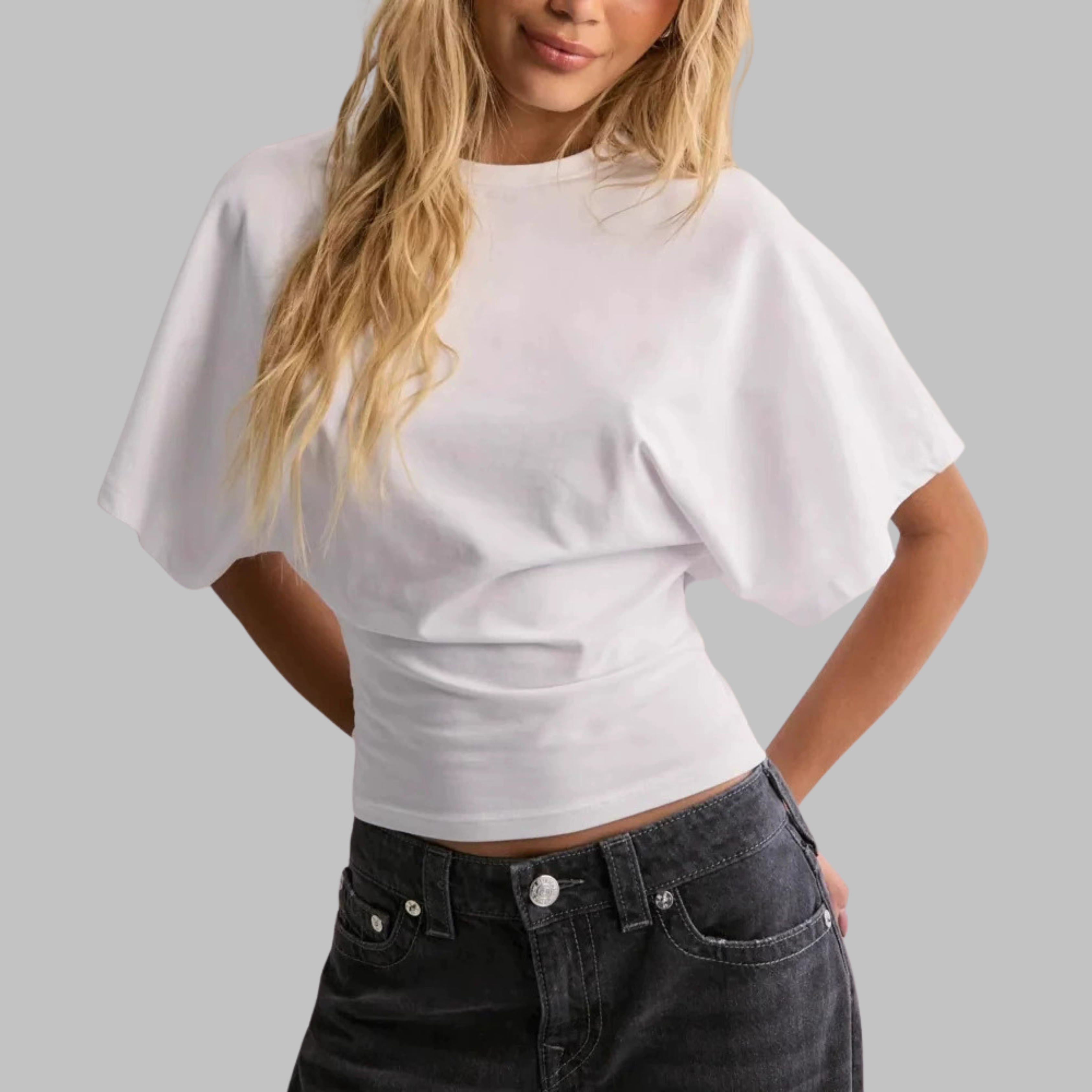 RAZI™ - Casual Fitted Half Sleeve Round Neck Top