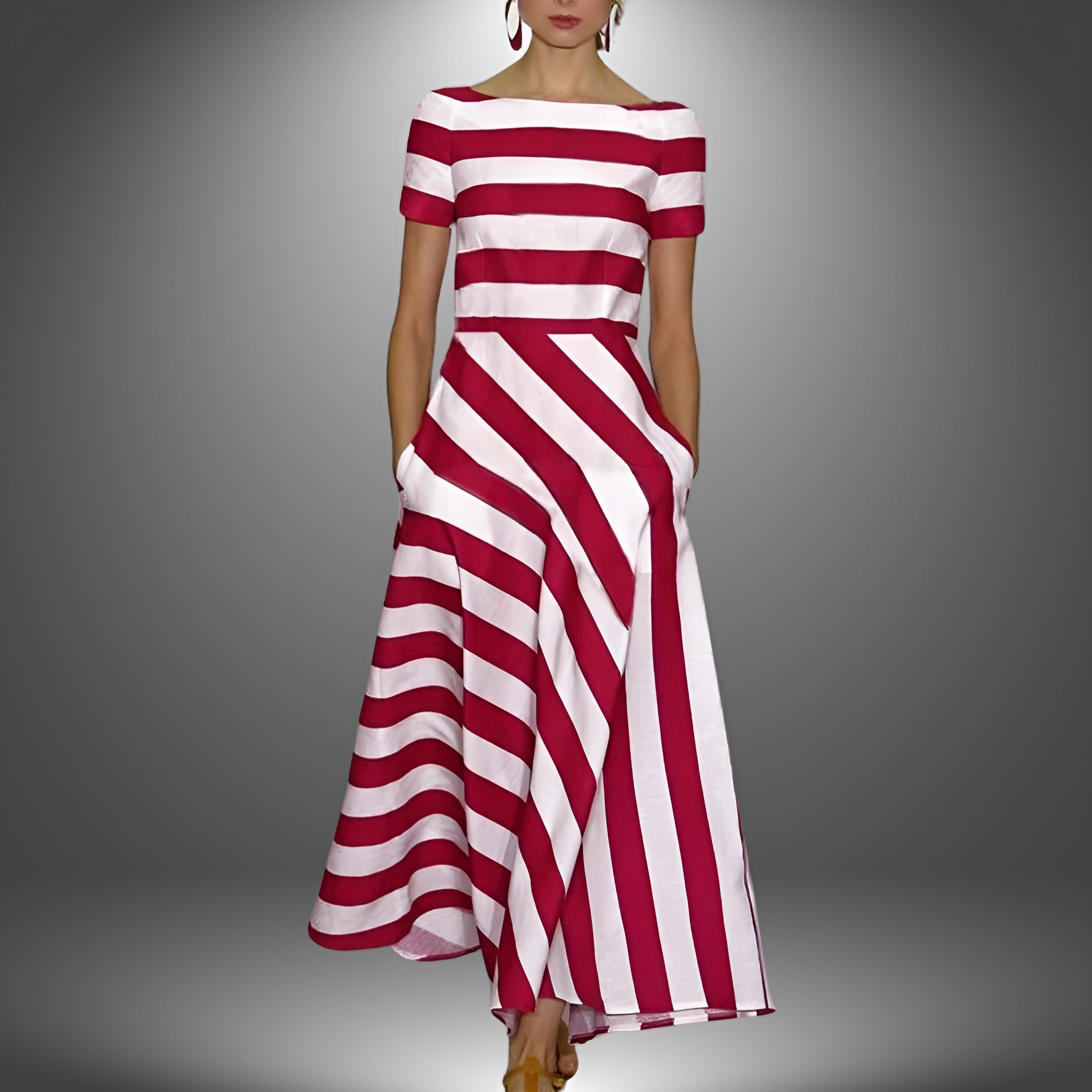DIANE™ – Effortless Modern Stripe Dress