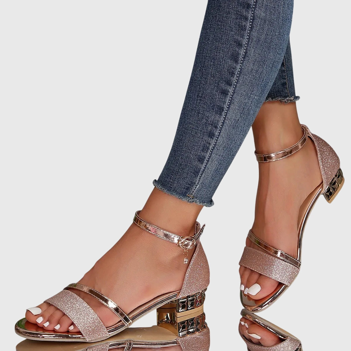 Alison | Chic Ankle Strap Block Heel Sandals