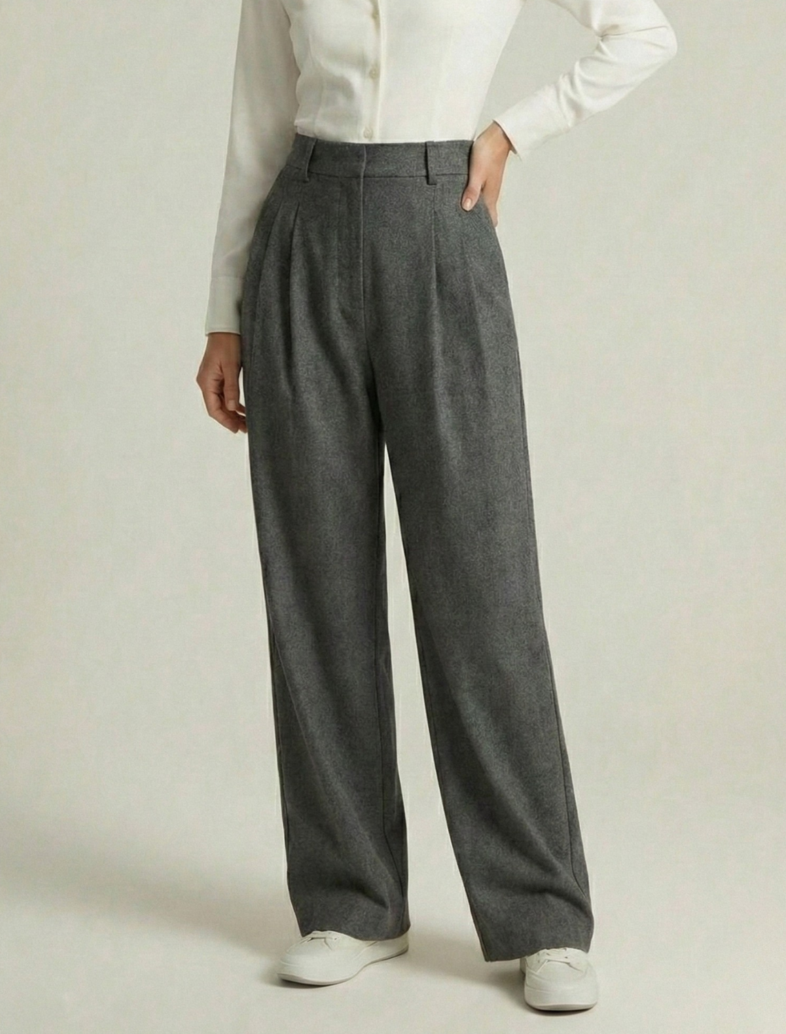 Sophia | High Waisted Wide Leg Tailored Pants