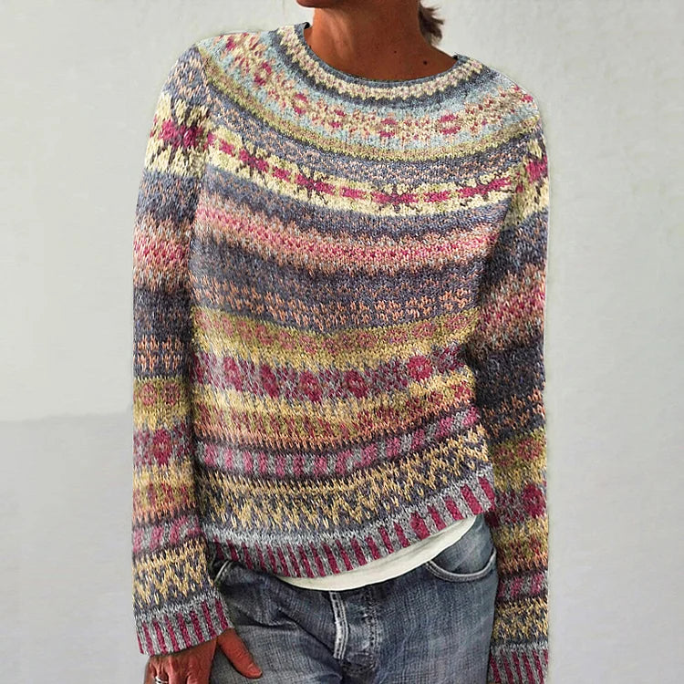 HARPER™ - Vibrant Fair Isle Sweater