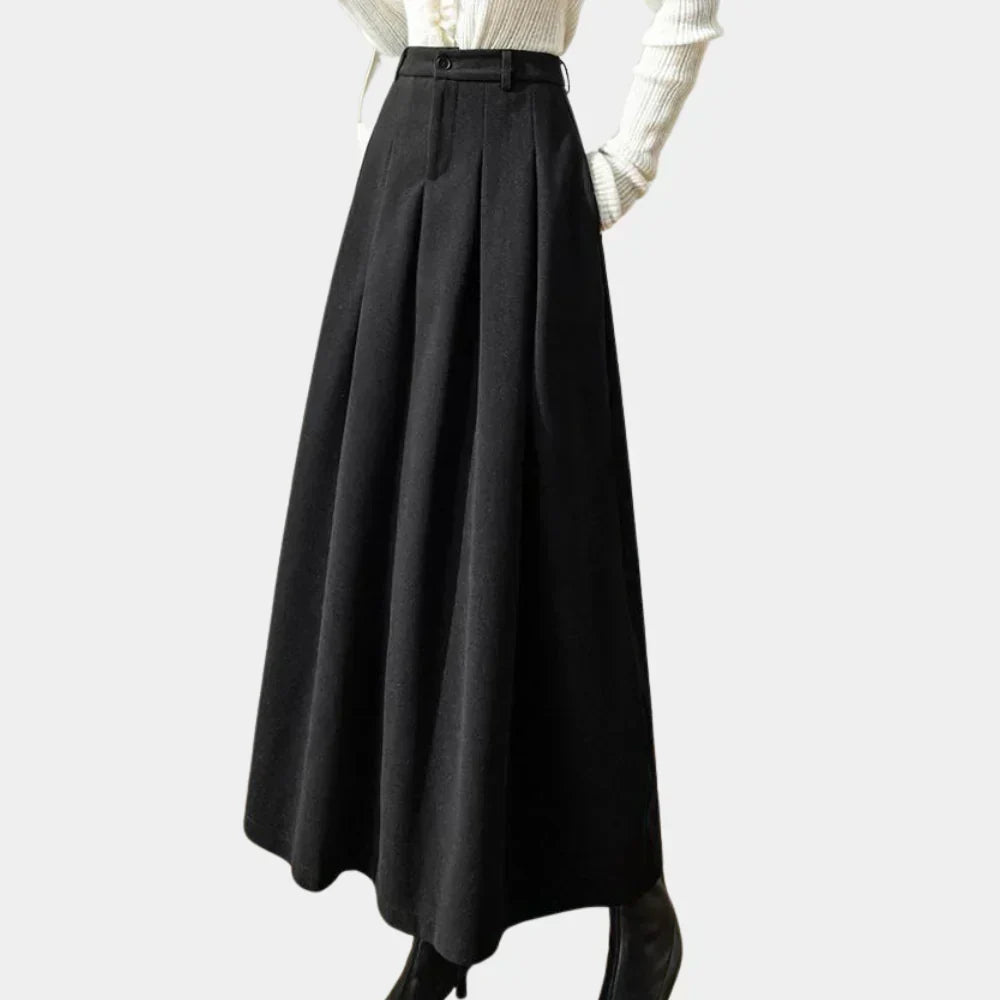 Elaria | High Waisted Elegant Maxi Skirt