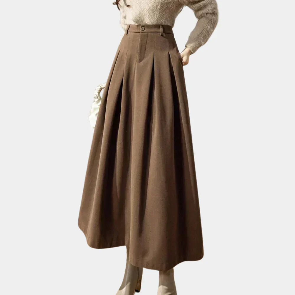 Elaria | High Waisted Elegant Maxi Skirt