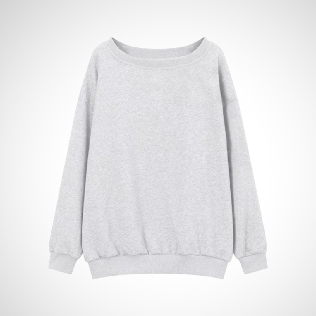 DIVECA™ - Casual Scoop Neck Long Sleeve Sweater