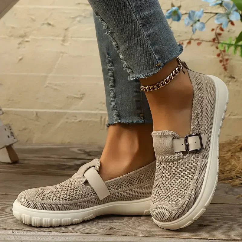 Aurelia | Knit Mary Jane Walking Shoes