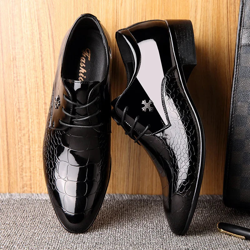 Lorenzo | Men's Patent Leather Oxford Shoes