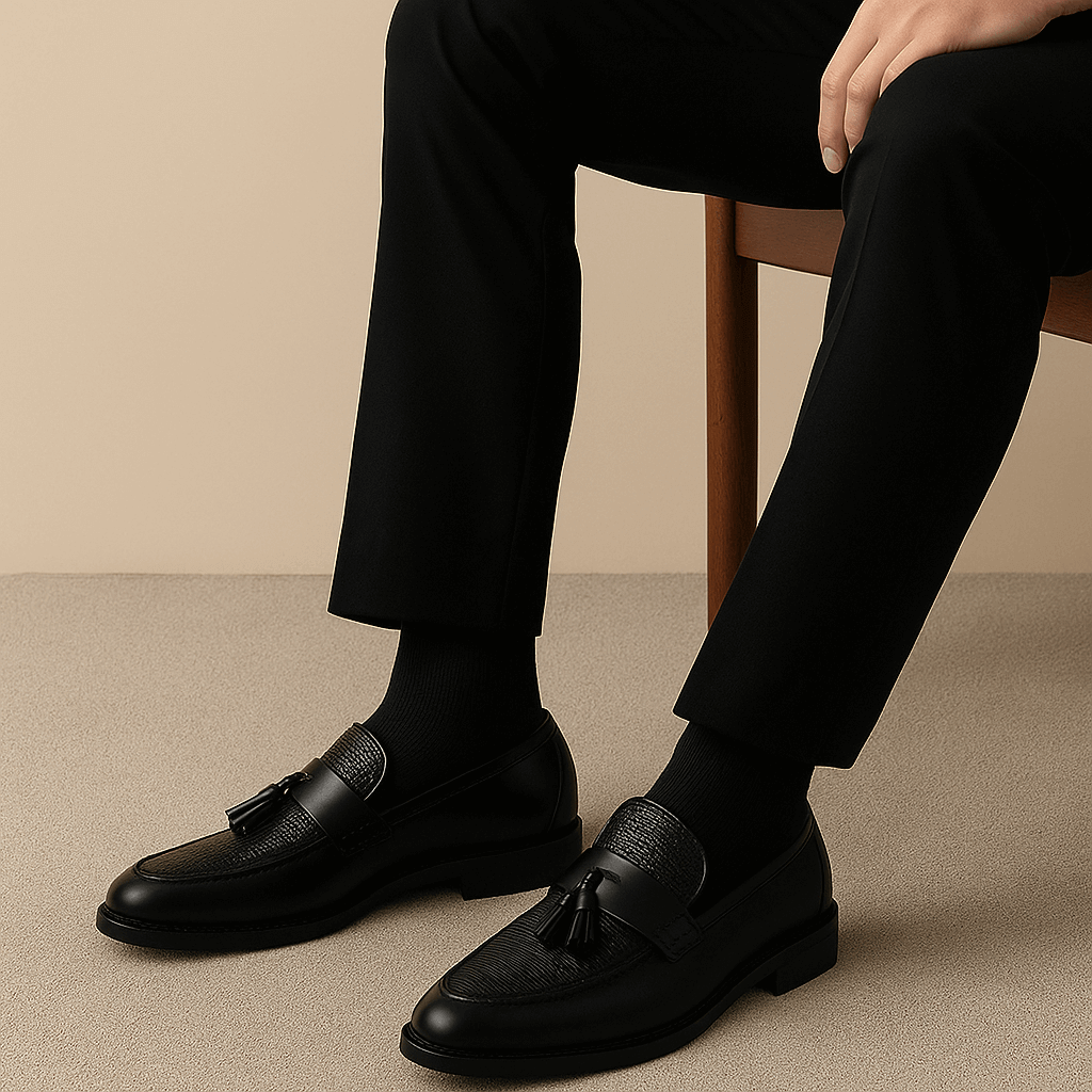Enzo | Men's Leather Tassel Loafers