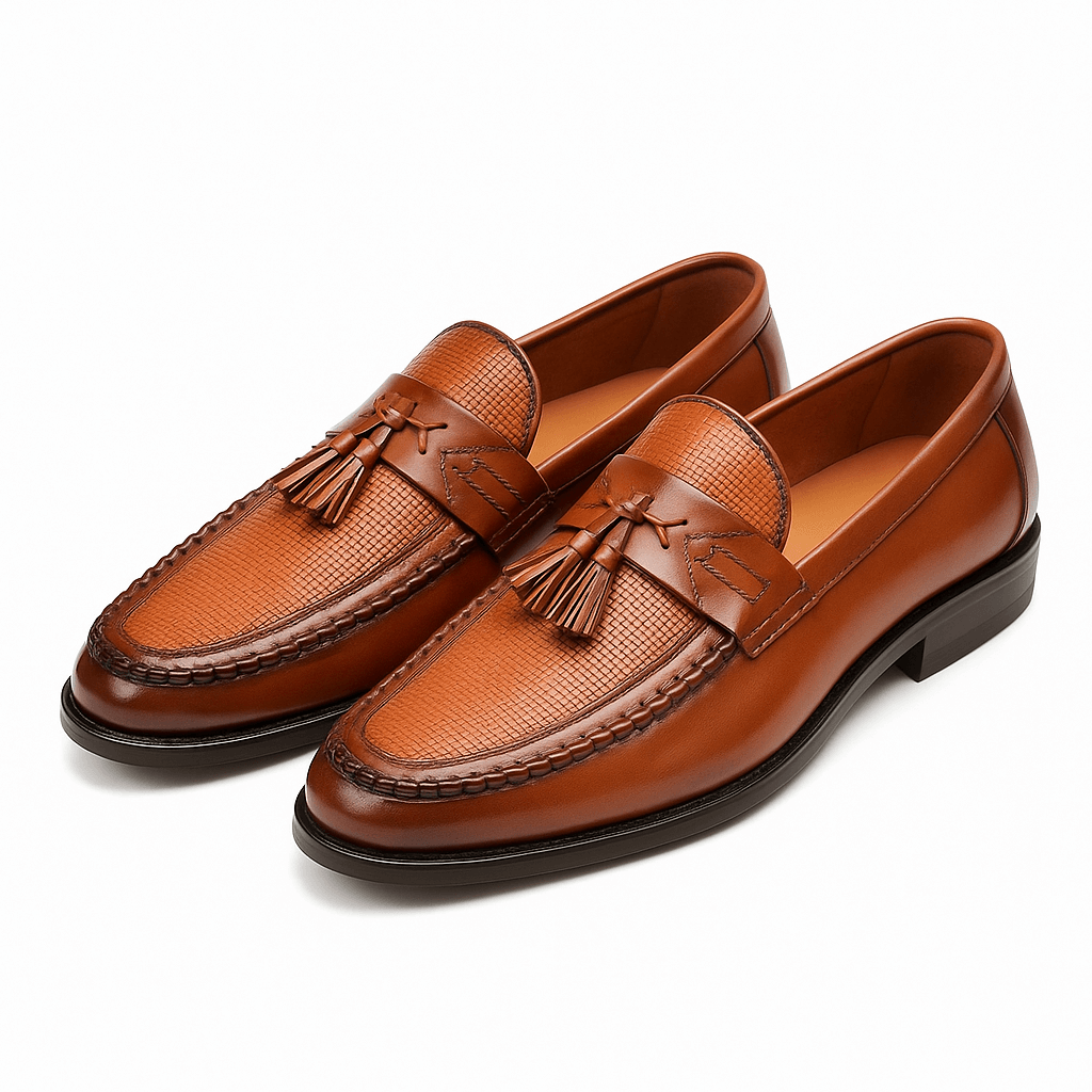 Enzo | Men's Leather Tassel Loafers