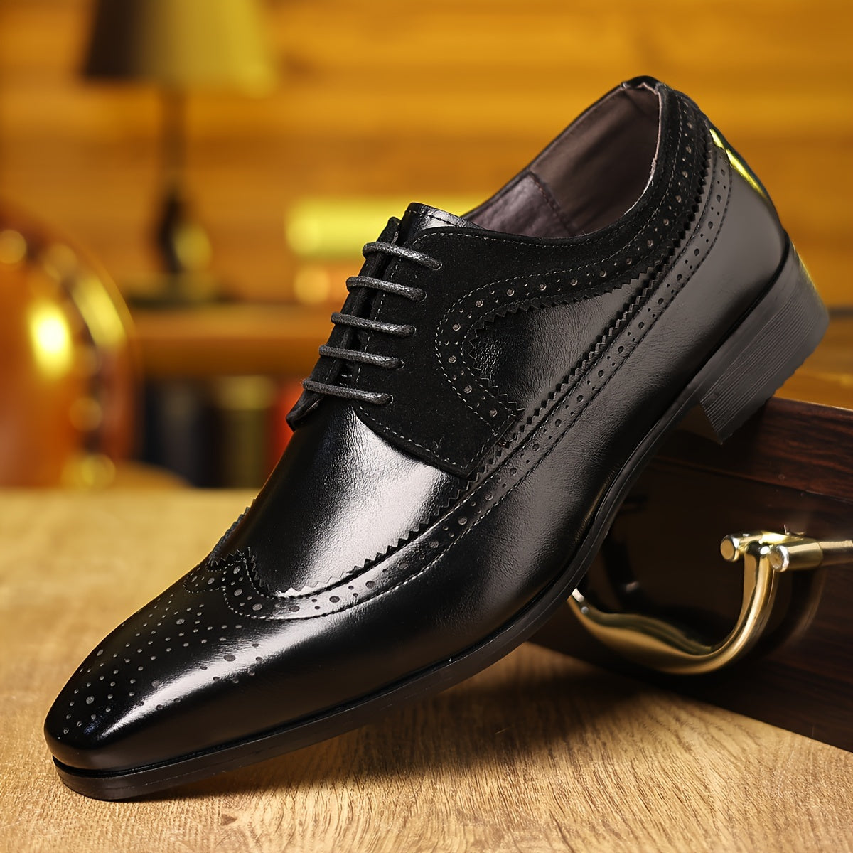 Alessandro | Men's Leather Brogue Oxford Shoes