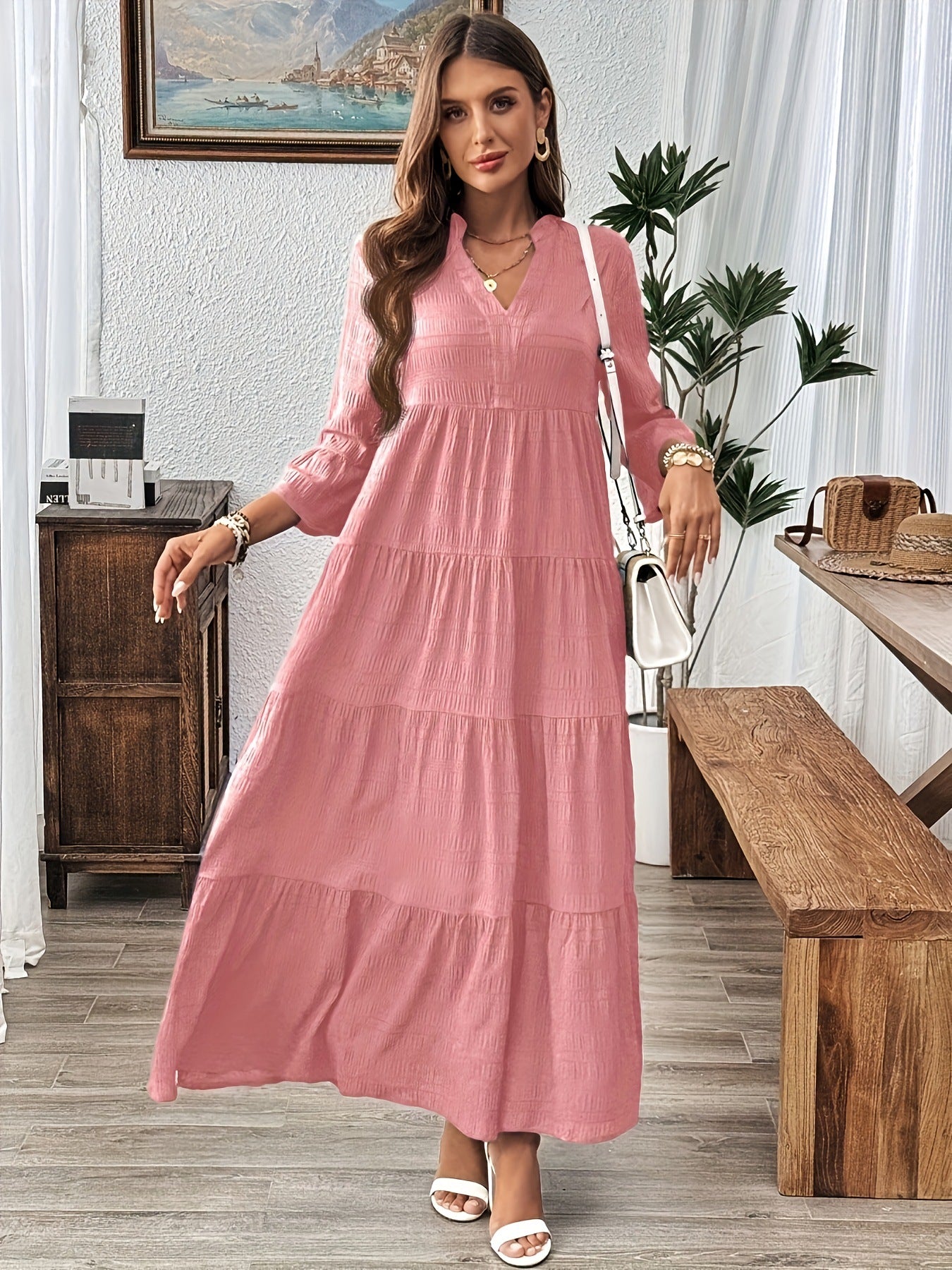 STELLA™ - Casual V-Neck Summer Maxi Dress
