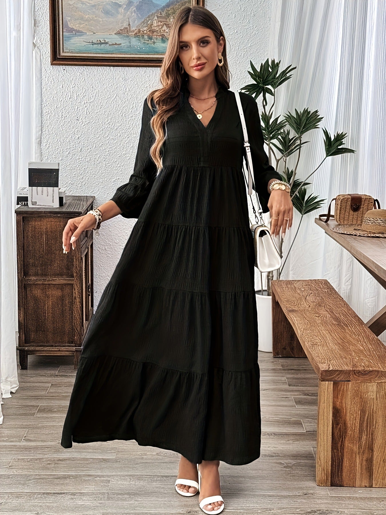 STELLA™ - Casual V-Neck Summer Maxi Dress