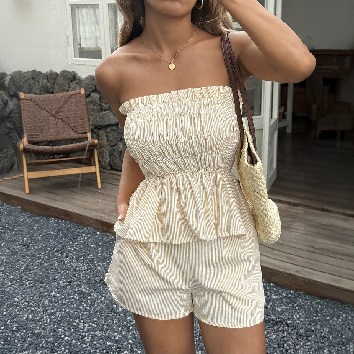 MAYA™ – Casual Strapless Co-Ord Set