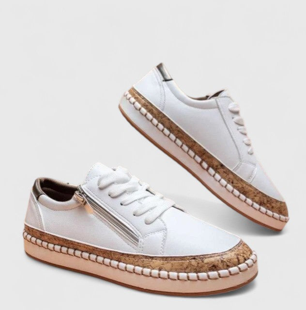 Virelle | Floral Platform Lace Up Sneakers