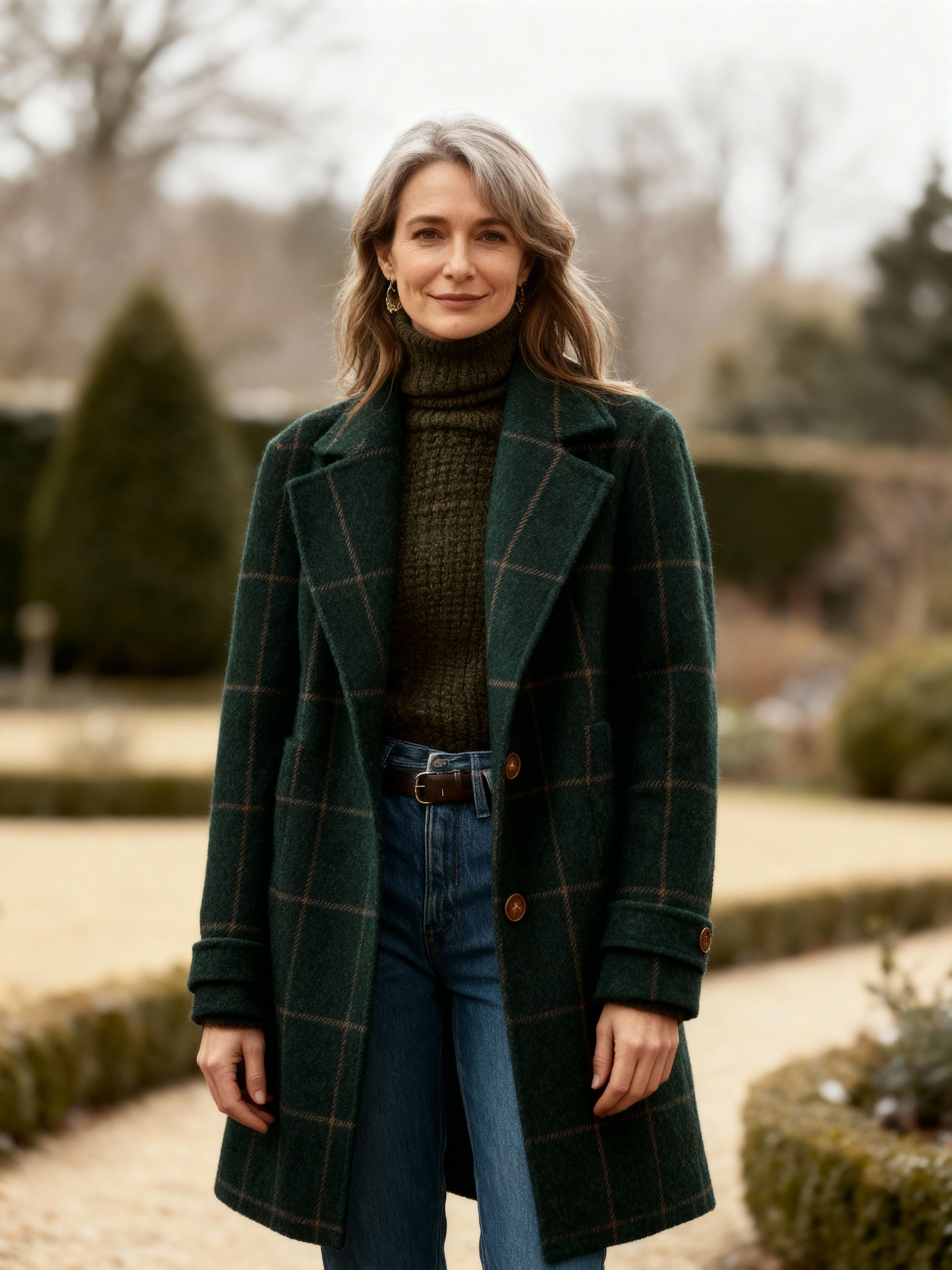 ROWENA | CHECKED WINTER COAT