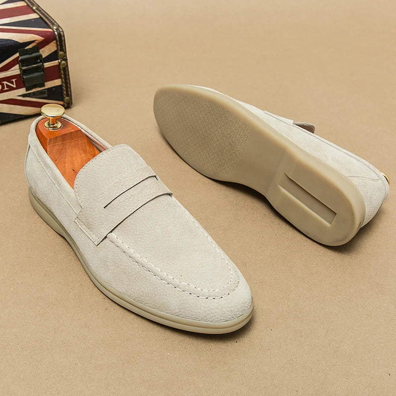 Theo | Casual Suede Penny Loafers for Men