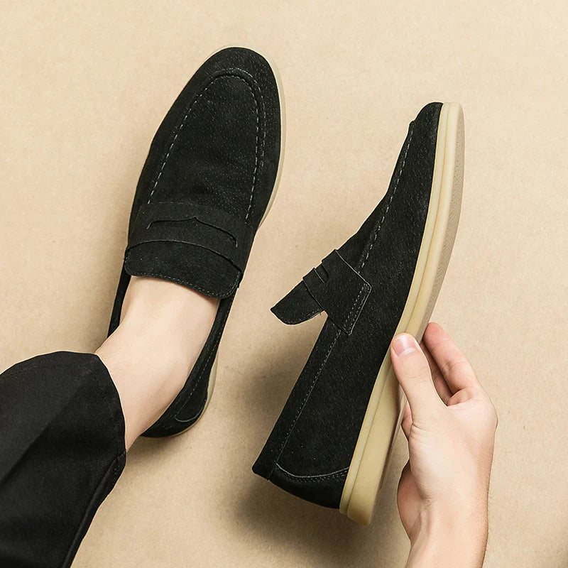 Theo | Casual Suede Penny Loafers for Men
