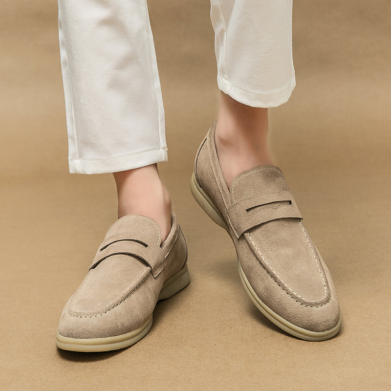 Theo | Casual Suede Penny Loafers for Men