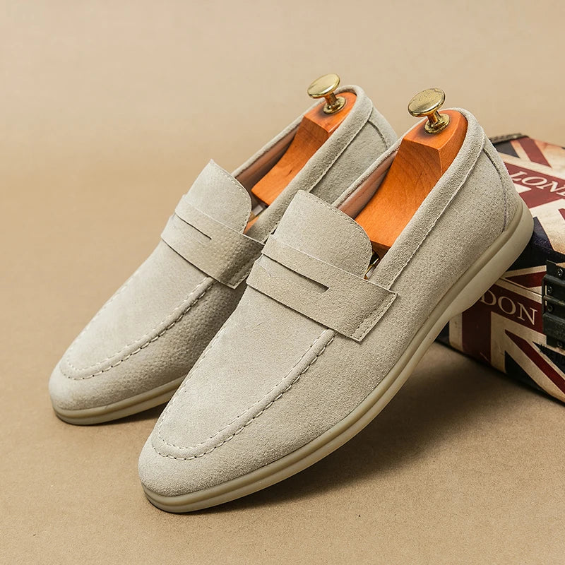 Theo | Casual Suede Penny Loafers for Men