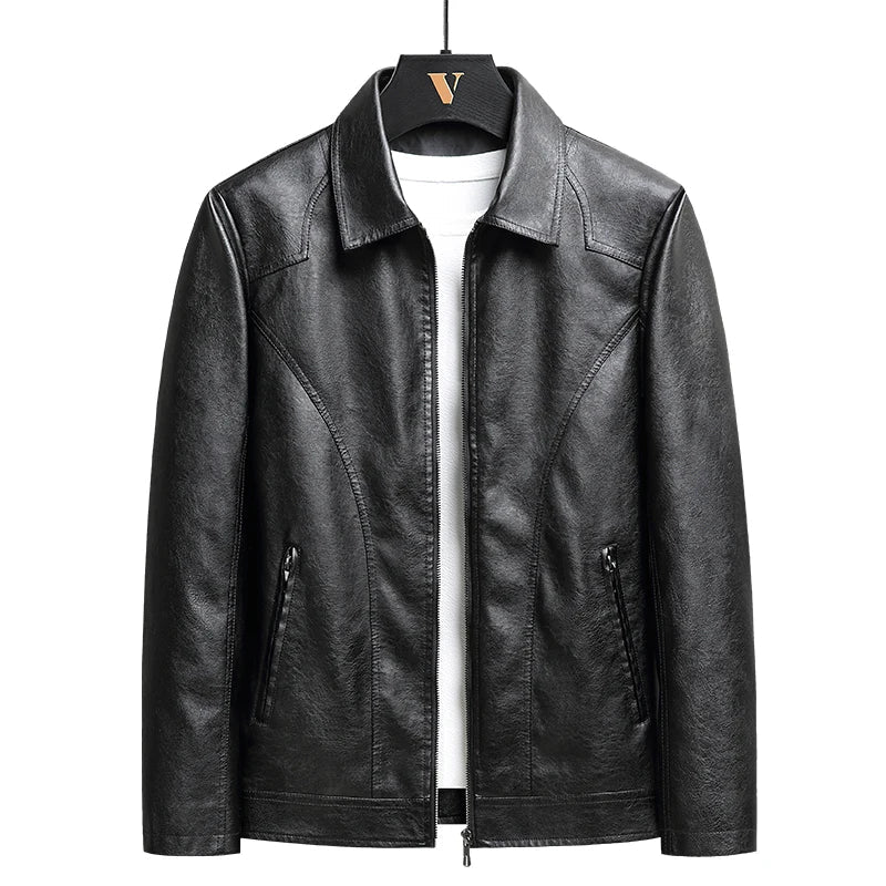 Verano | Men's Classic Black Leather Jacket