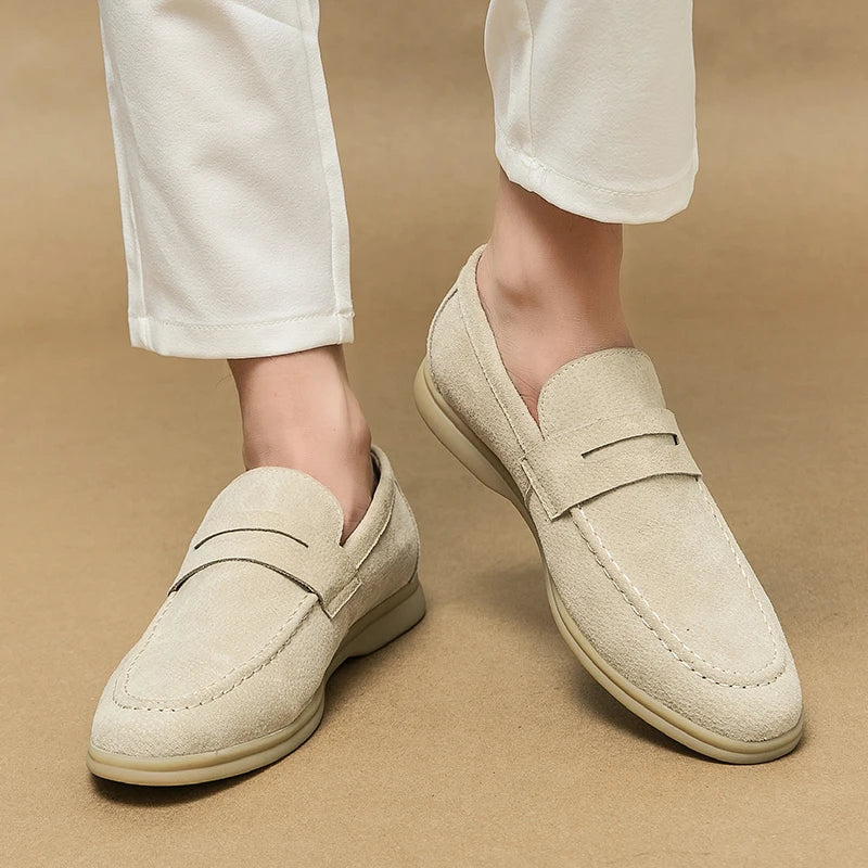 Theo | Casual Suede Penny Loafers for Men