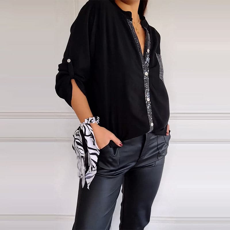 DANICA™ - Sequin Detailed Blouse
