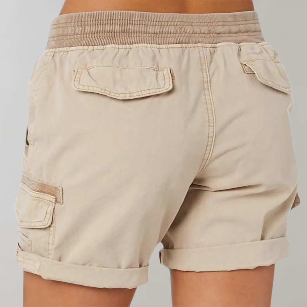 Soleste | High-Waist Casual Cargo Shorts