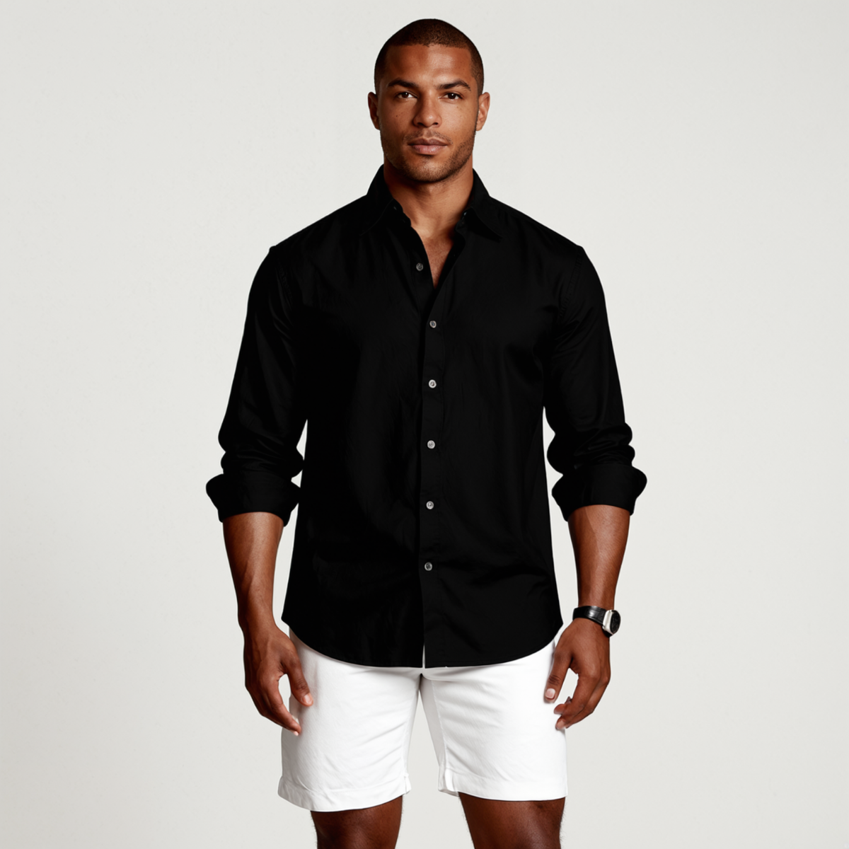 Tropez | Men's Long Sleeve Linen Button Up Shirt