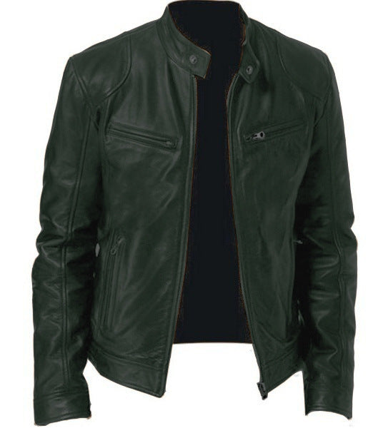 William | Men's Vintage Leather Biker Jacket