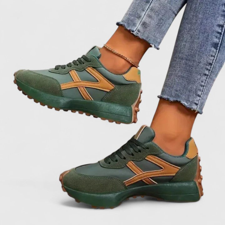 Sienna | Retro Contrast Runner Sneakers