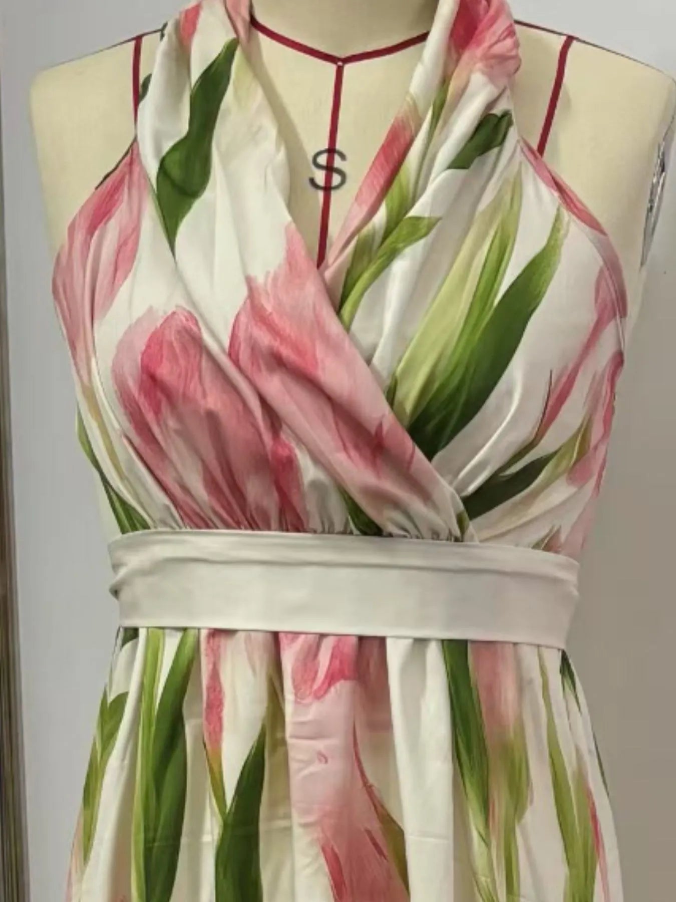 Floralia | Floral Halter Maxi Dress Wedding Guest Dress