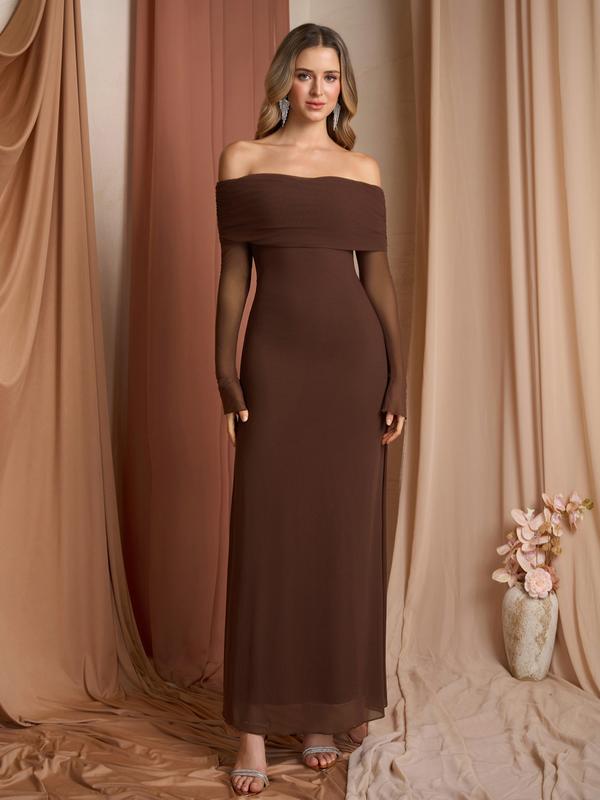 DARCIE™ - Off Shoulder Ruched Sequin Bodycon Evening Gown