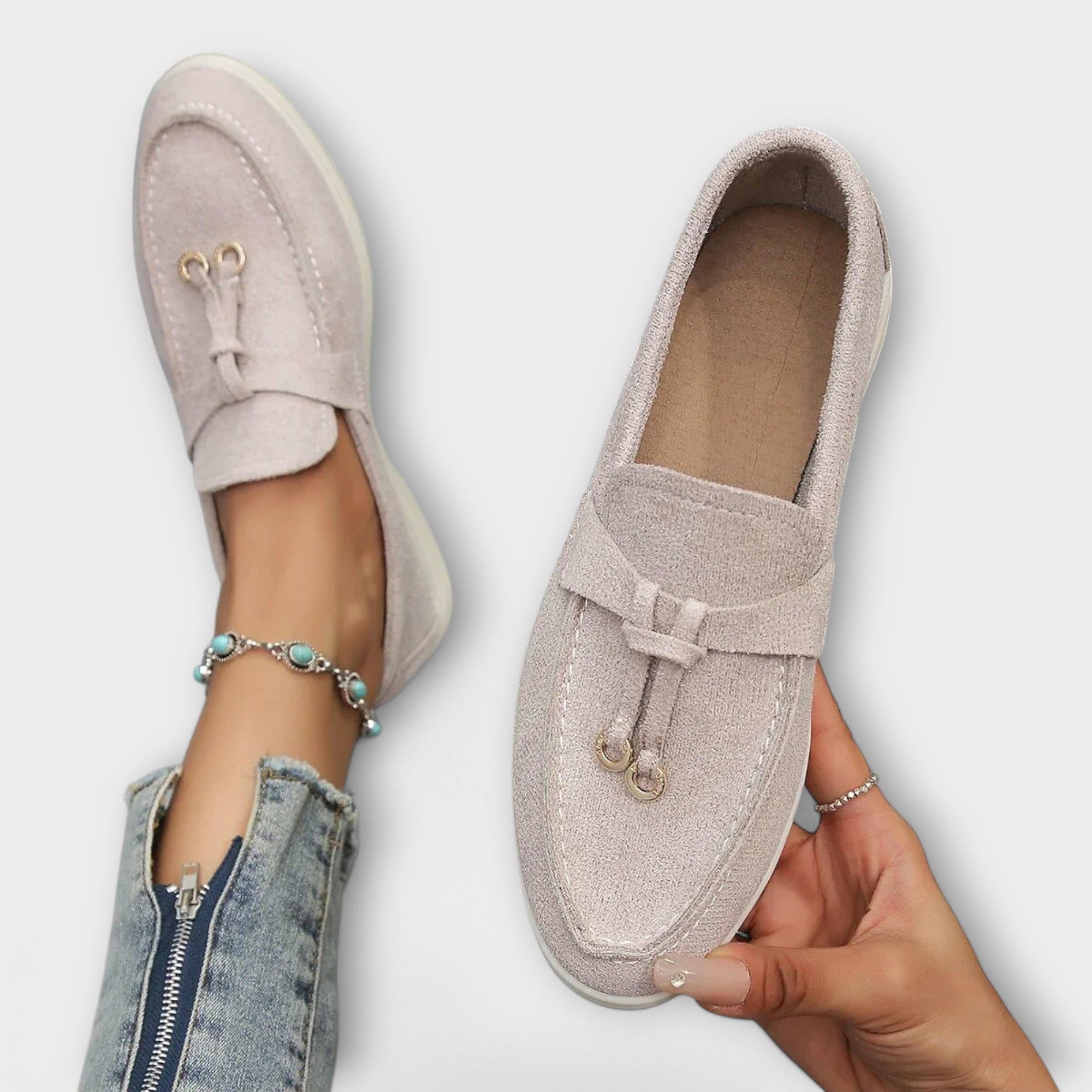 Selene | Elegant Suede Slip-On Loafers
