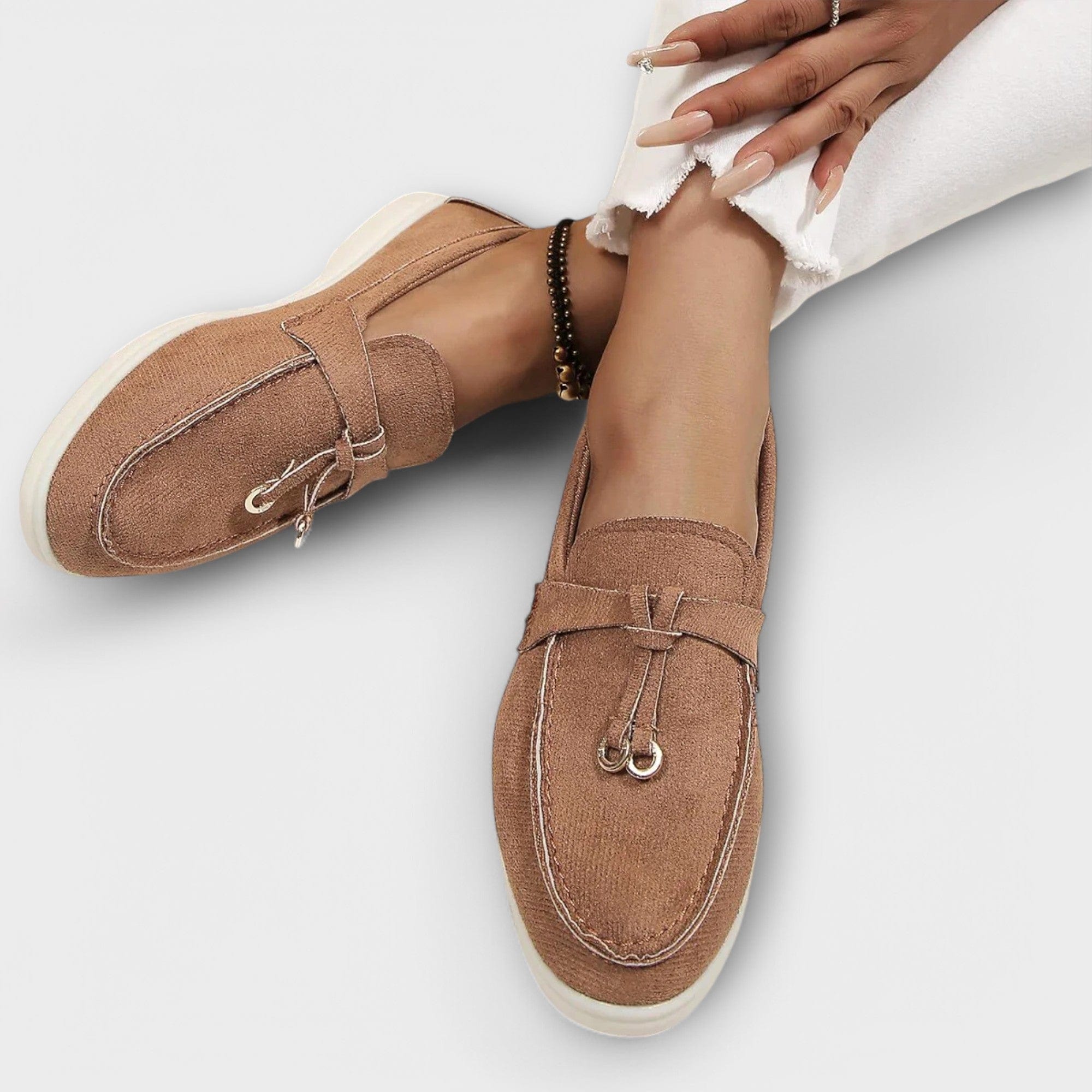 Selene | Elegant Suede Slip-On Loafers