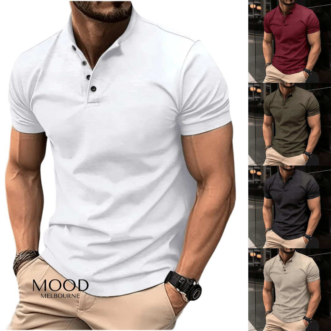 Martin | Men's Short Sleeve Henley T-Shirt