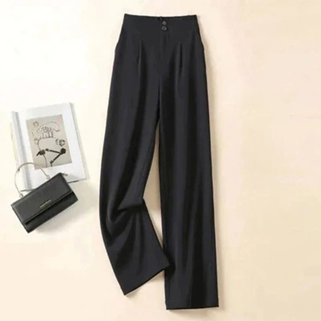 Elowyn | High-Waisted Linen Wide-Leg Trousers