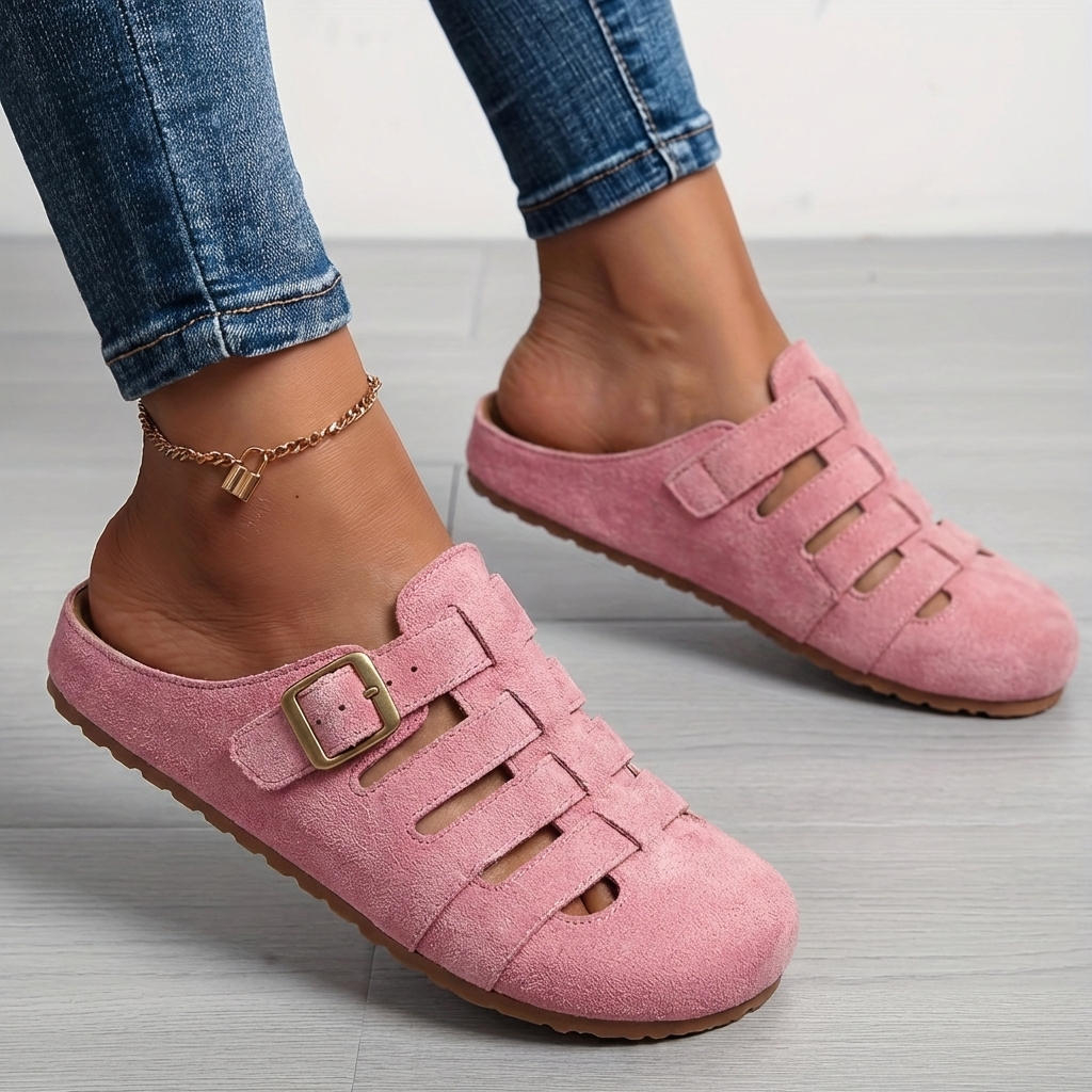 Aurora | Vintage Buckle Cutout Clogs