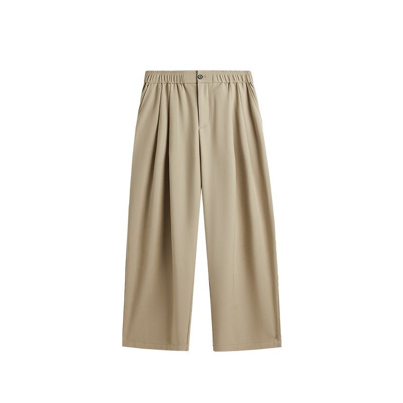 Caspian | Pleated Wide-Leg Drawstring Trousers