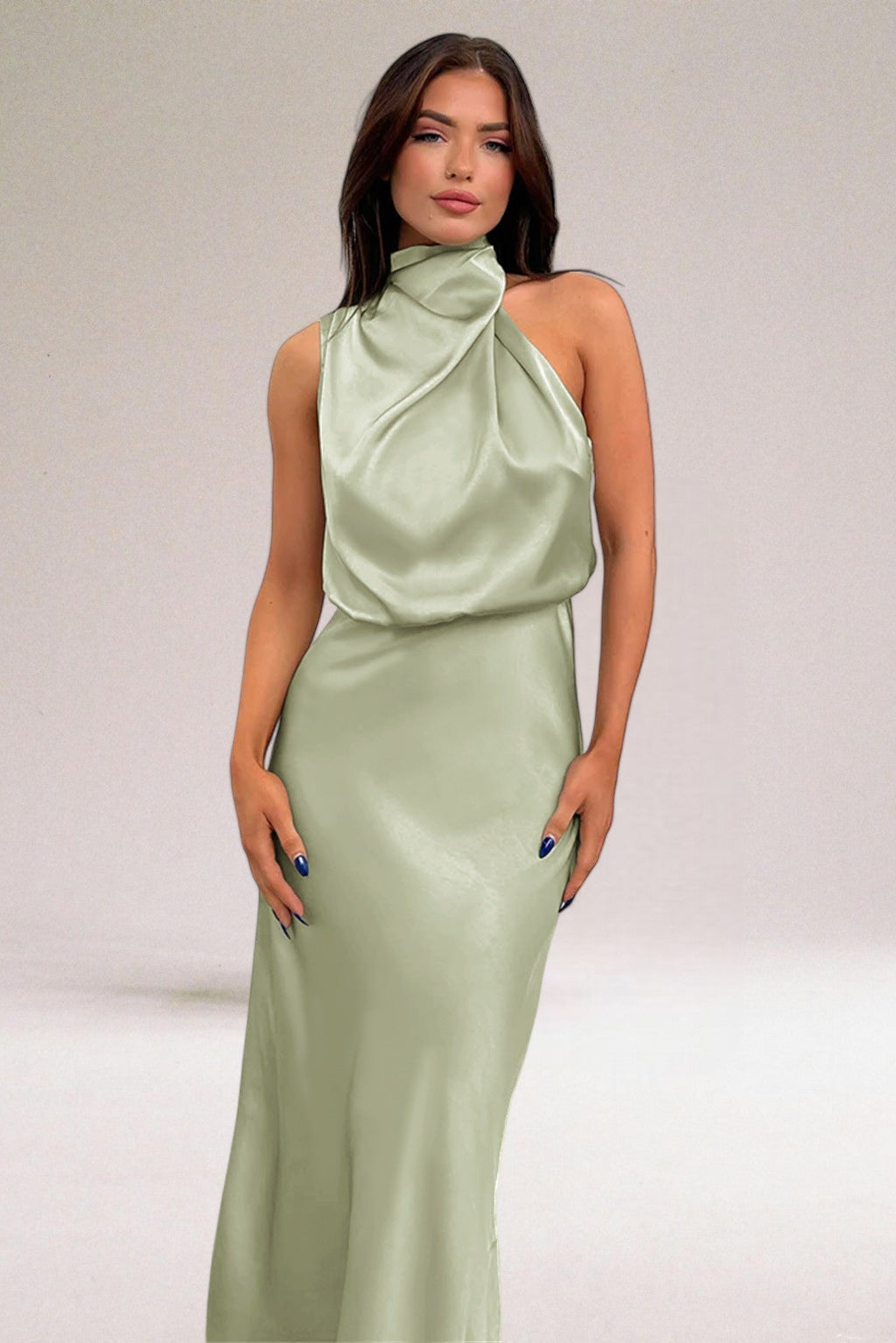 ELARA™ - Elegant Satin Evening Dress 