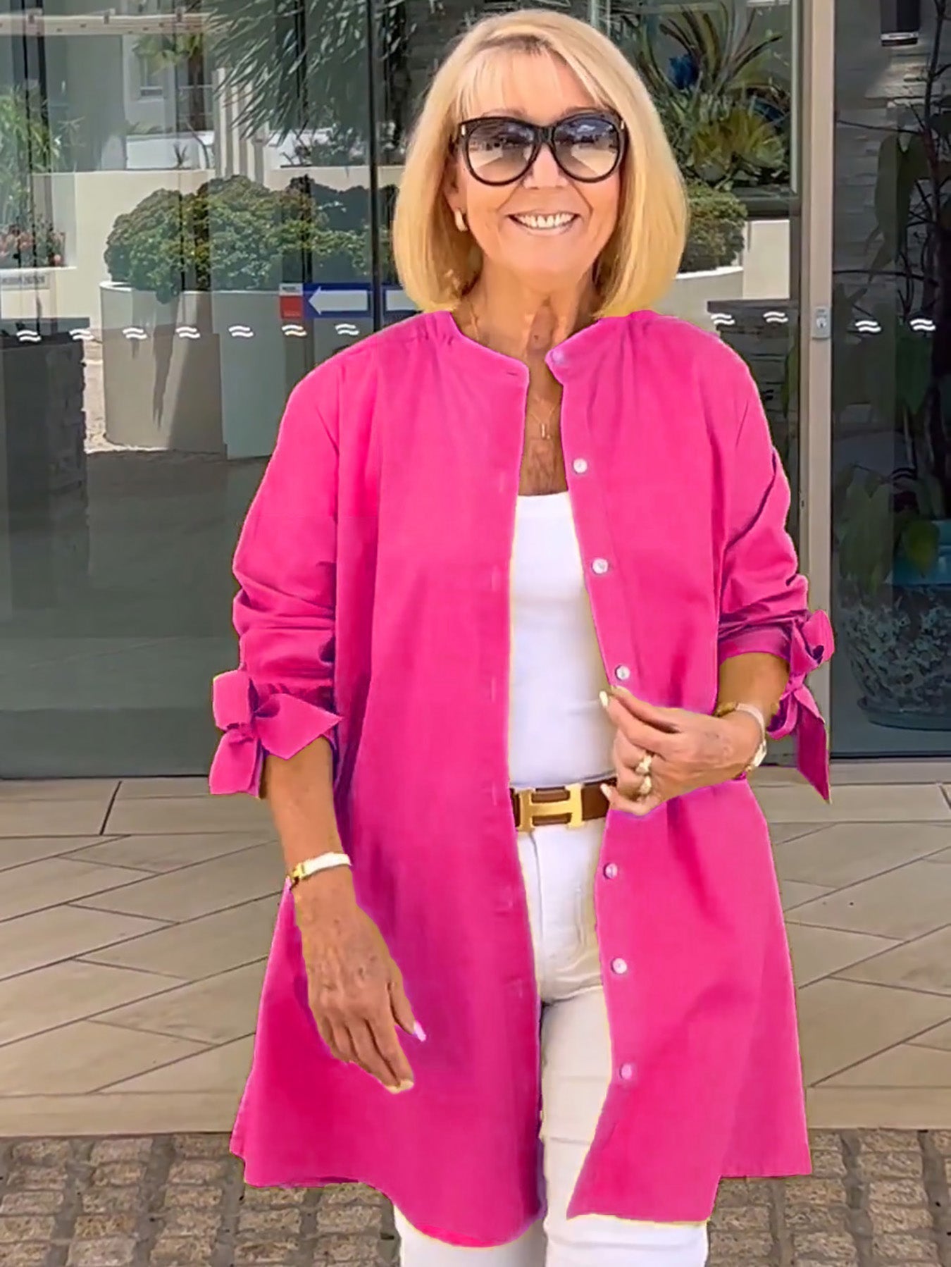 CÉLINA™ - Classy Long Shirt Jacket 