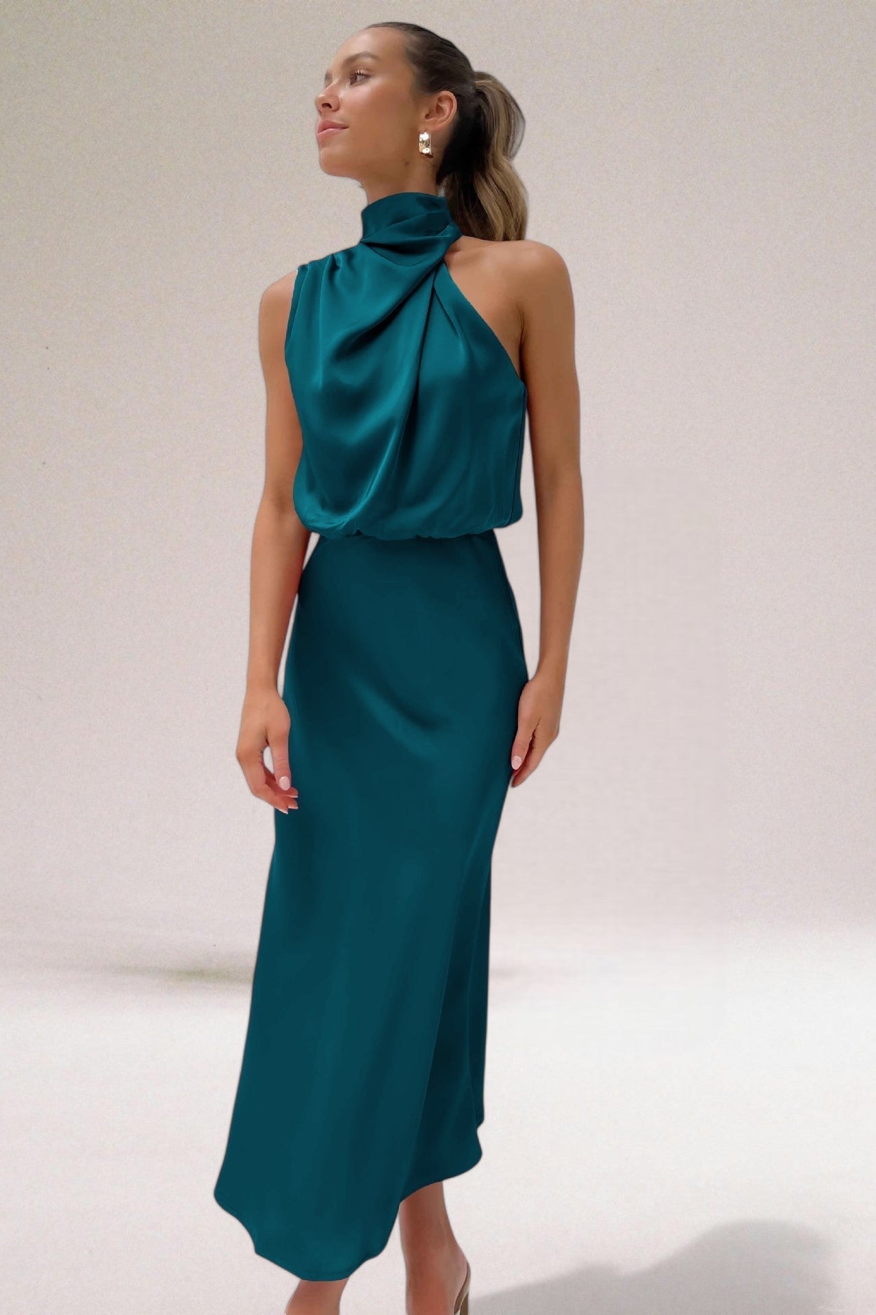 ELARA™ - Elegant Satin Evening Dress 