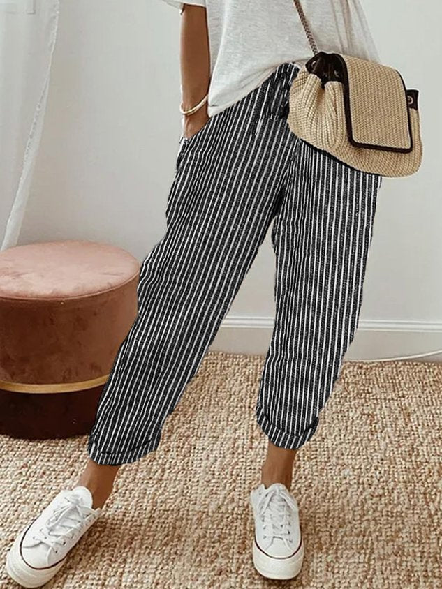 Elowyn | Relaxed Linen Drawstring Pants