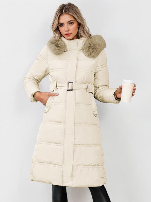 LEYLA™ - Stylish Plush Coat with Waist Tie for Cozy Fall &amp; Winter