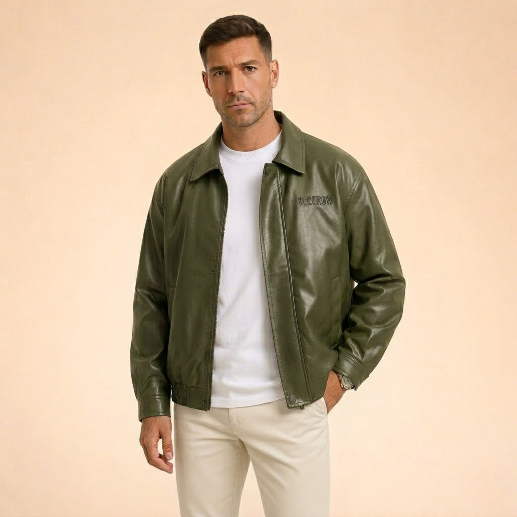 Mason | Men's Vintage Leather Bomber Jacket
