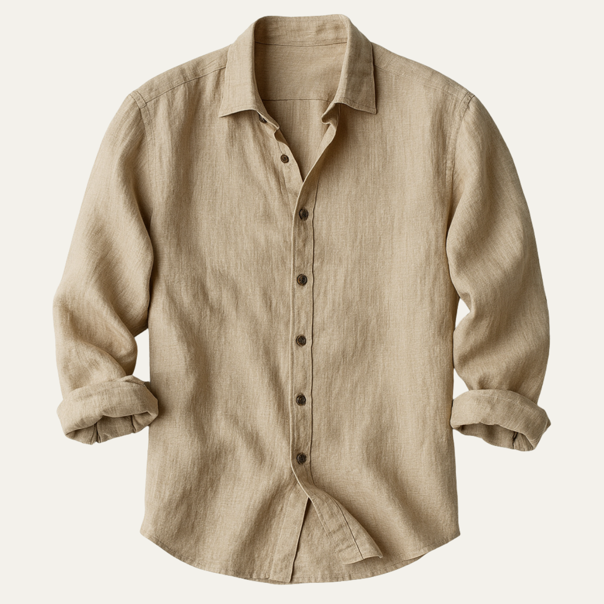 Tropez | Men's Long Sleeve Linen Button Up Shirt
