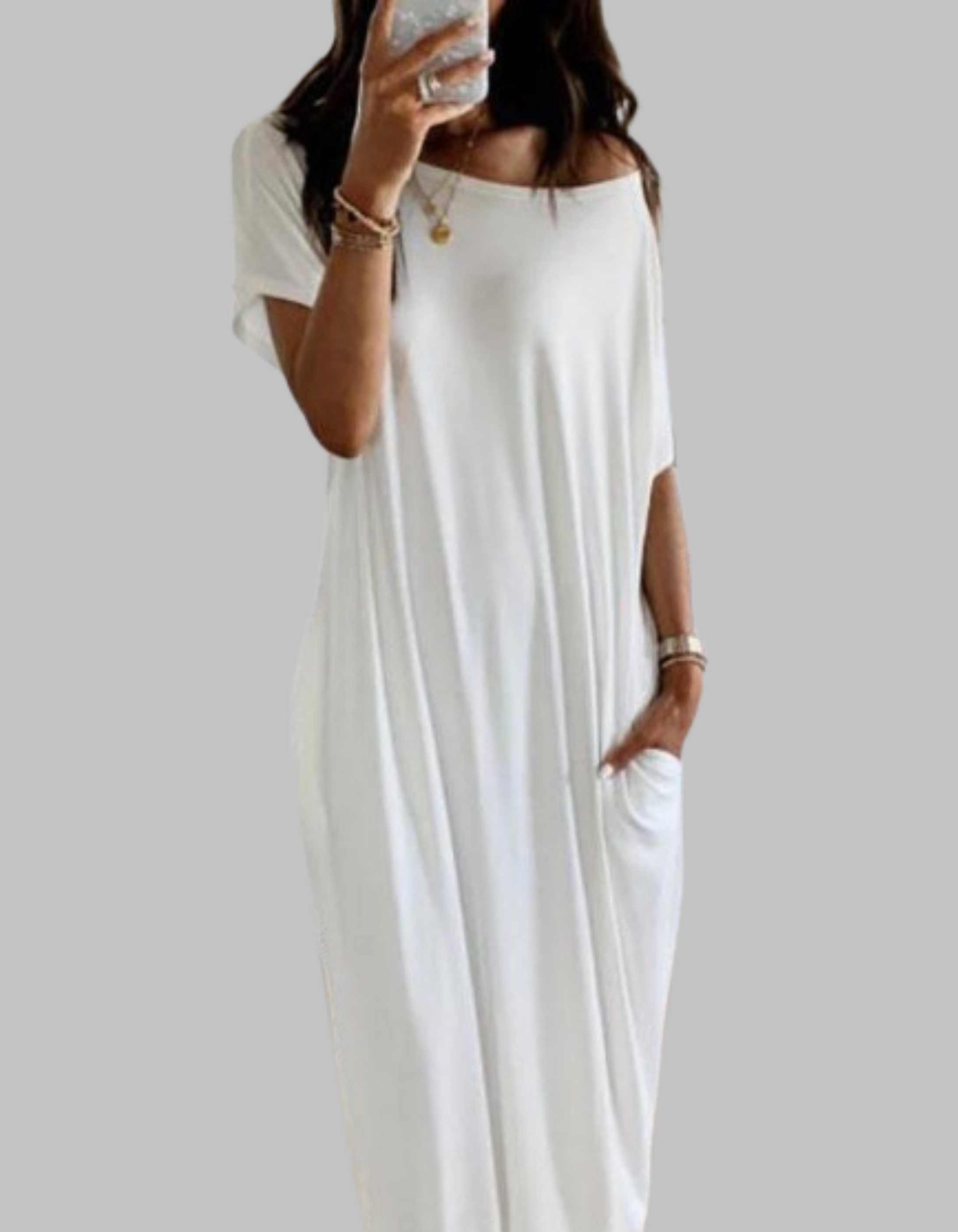 SHAEL™ - Loose Fit Round Neck Sleep Nightdress
