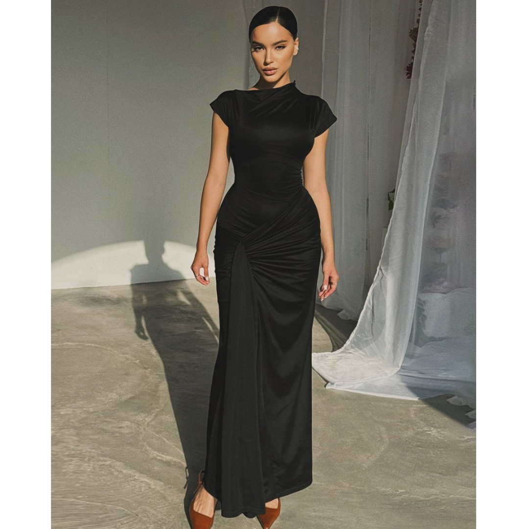 NICOLET™ - Formal Tie Back Bodycon Evening Dress 