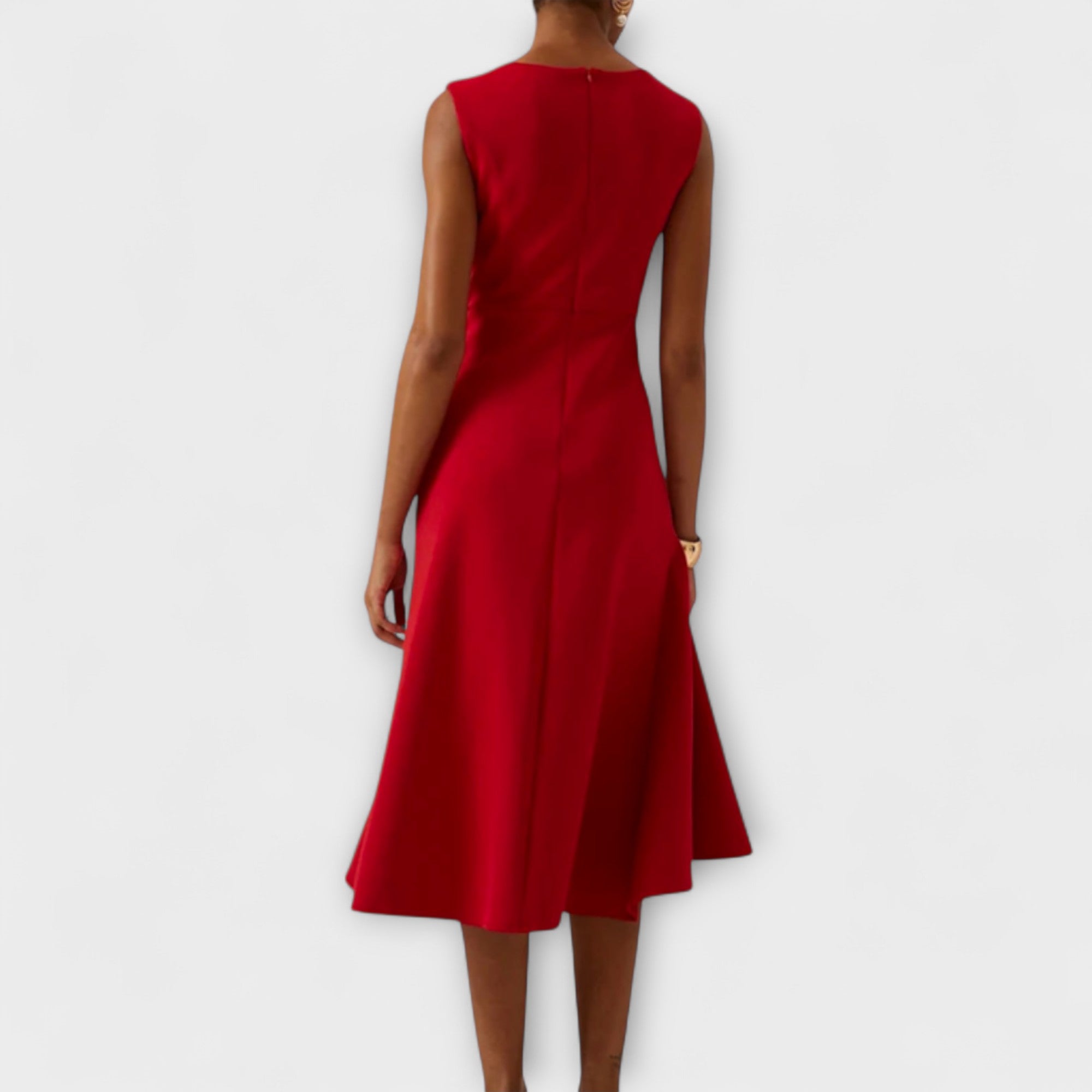 Aurora | Sleeveless Cocktail Midi Dress Wedding Guest Dress